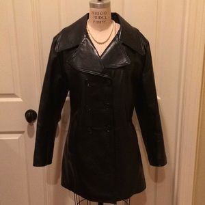 High Quality Vegan Faux Leather Coat